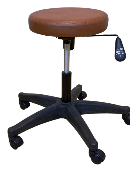 3. VK Comfortable Brown Professional Stool – Warm & Professional